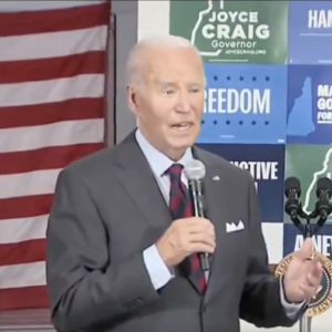 Craig Applauds Biden’s ‘Lock Him Up’ Trump Attack at Concord Campaign Stop